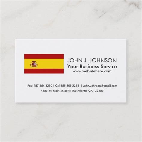 spanish business cards for sale.